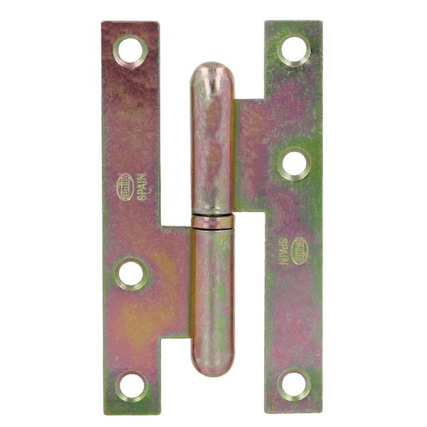 95 x 52 mm straight-edged steel door hinge without finishing 