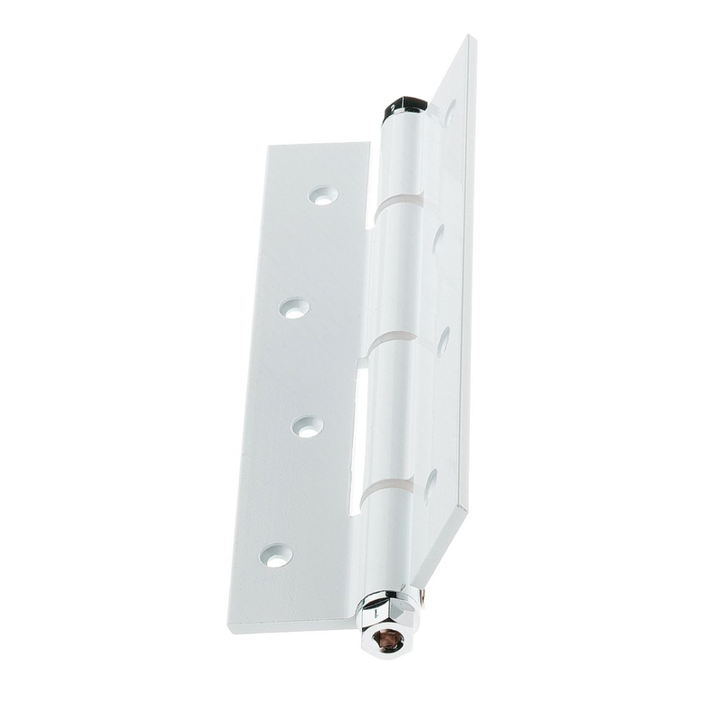 White single-action adjustable spring hinge with self-closing 