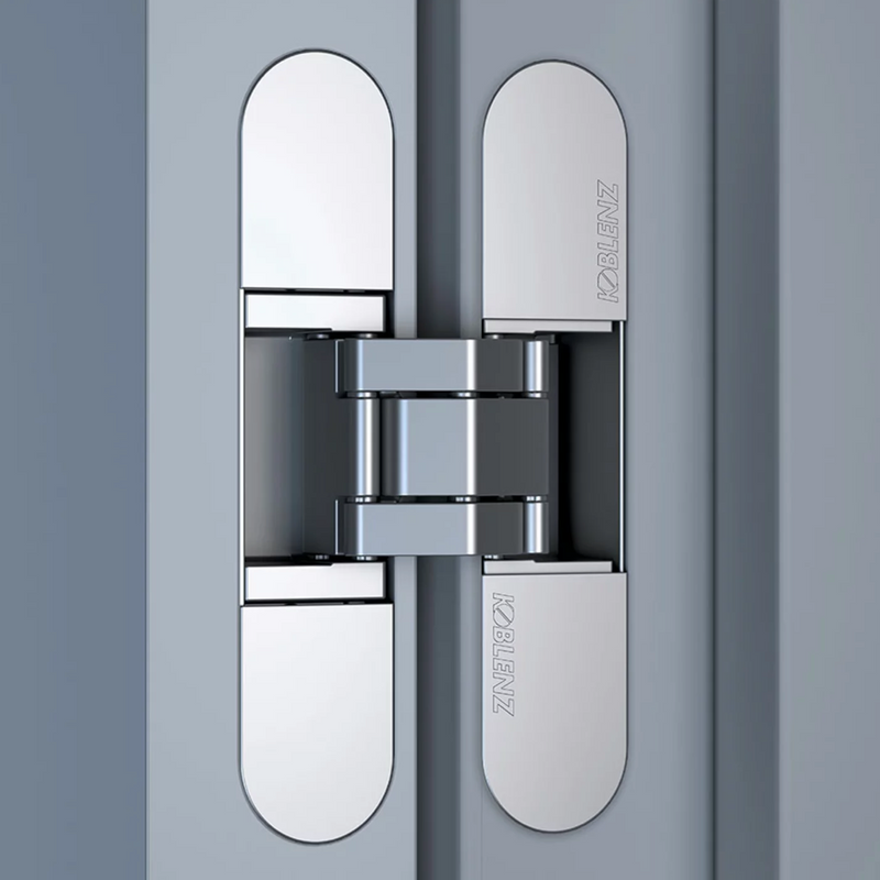 Concealed hinge K7000 satin chrome for flush doors up to 50kg