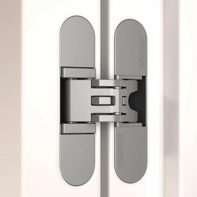 Concealed hinge K6200 white 23.3mm wide for flush interior doors