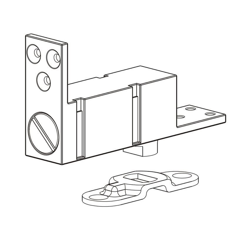 Lower spring pivot hinge with weight adjustment for doors up to 45kg