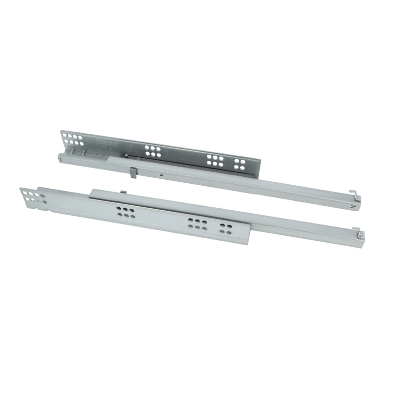 2 hidden 450mm guides for partial extraction drawer with soft closing and loads of 25kg per pair