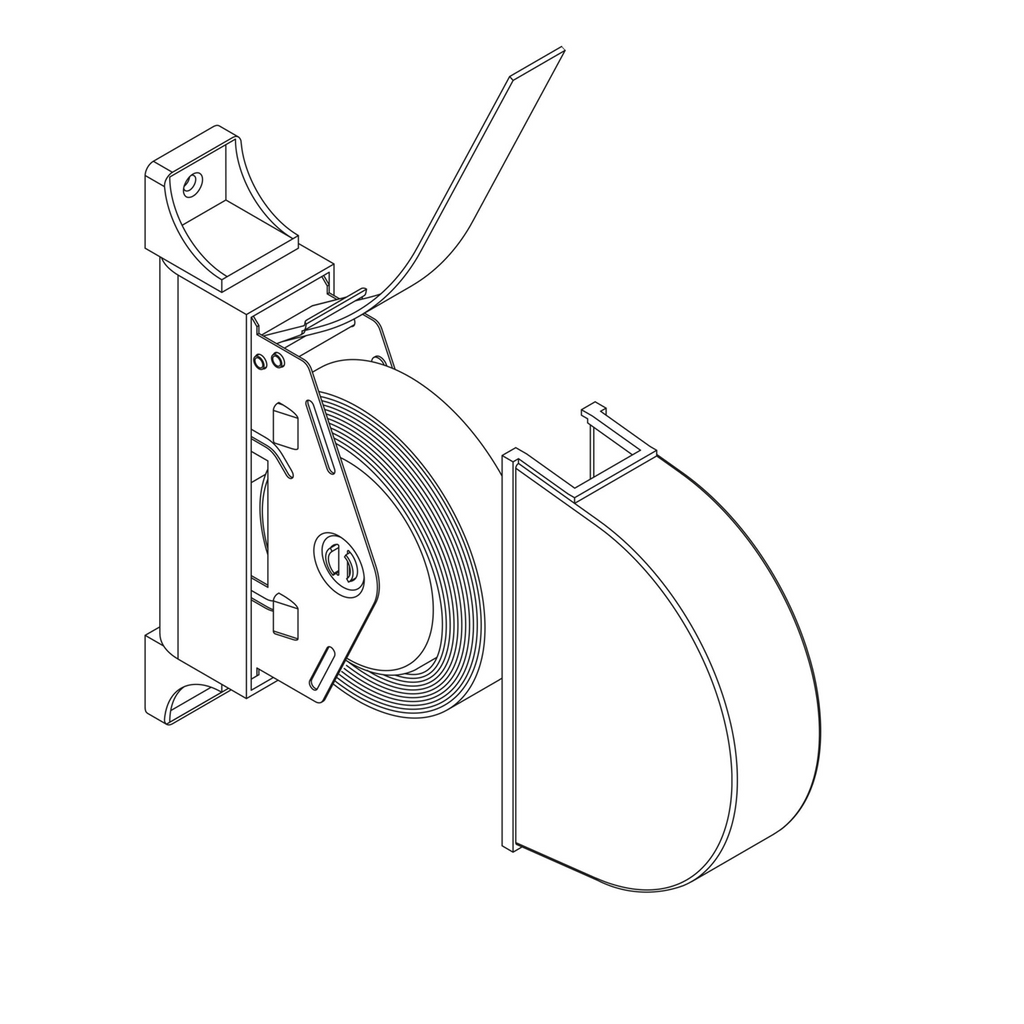 recogedor persiana abatible blanco cinta 20mm grande - Ferreteria El  Rastrillo