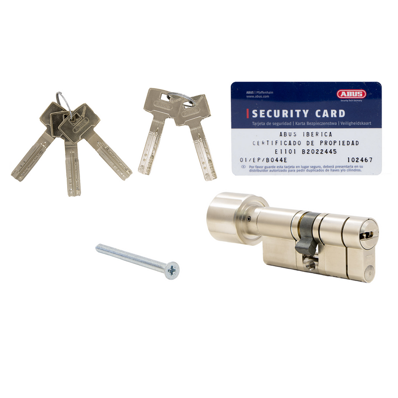 ABUS MX PRO 35x35 nickel-plated maximum security cylinder with button 