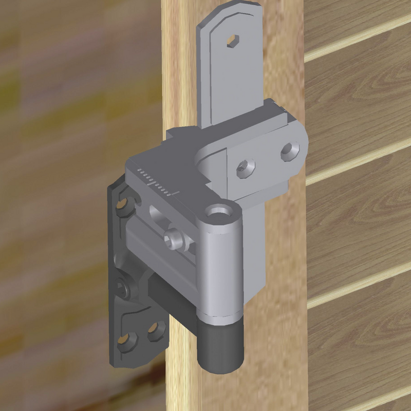 Adjustable bolt from 52 to 90mm without thread with Allen key for shutter hinges