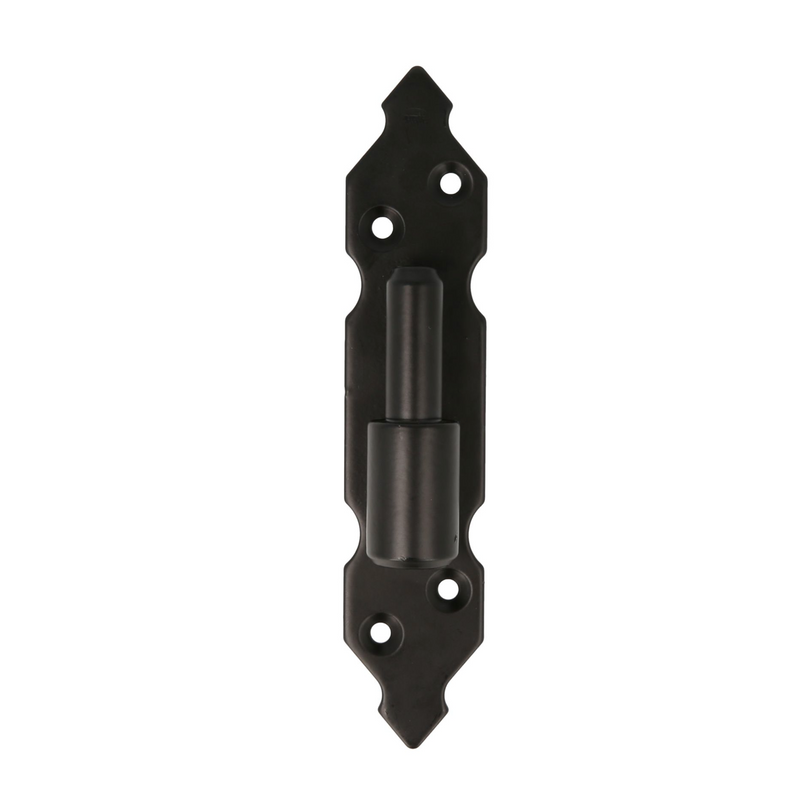 Gothic hinge with 170x35 black plate for mounting with hinge