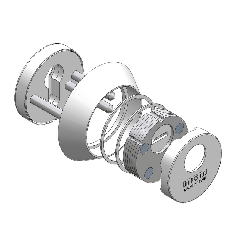 Premium security shield model 1850HS in silver finish for weathering