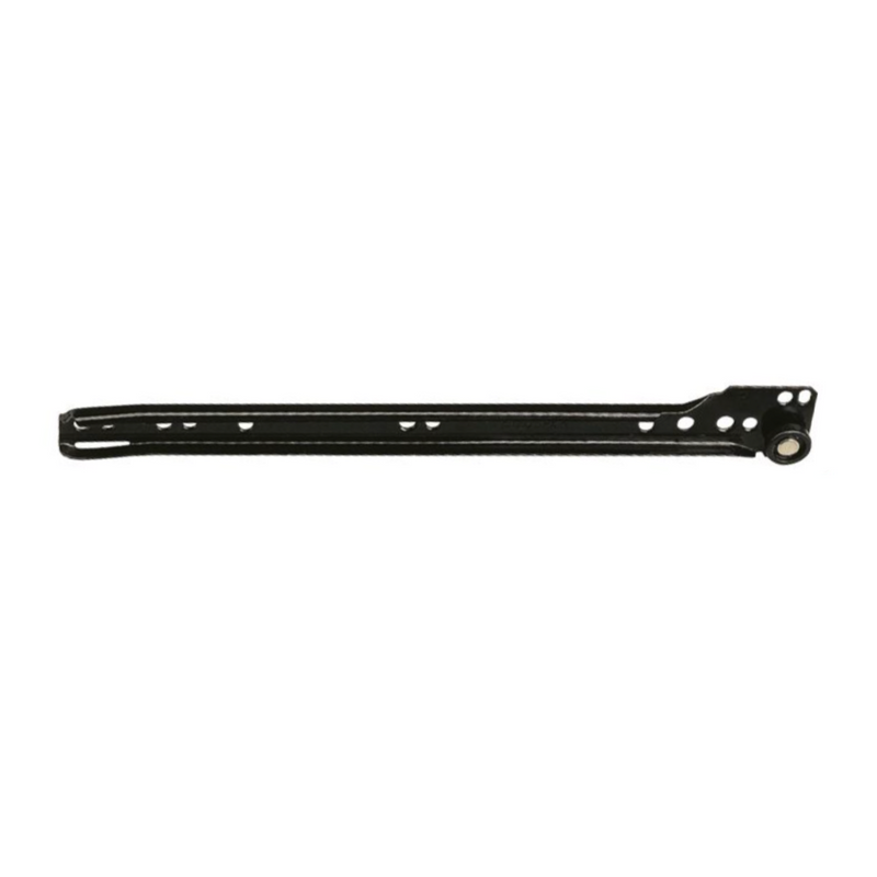 2 black guides with wheels for 350x37mm drawer, 18kg resistance