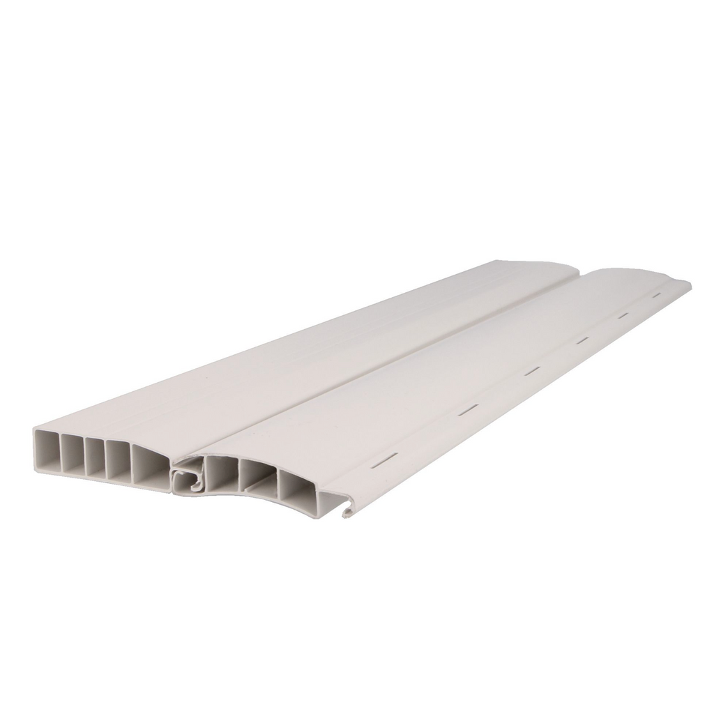 Lama de persiana 52,5x14,5mm PVC de 2 metros de largo en blanco