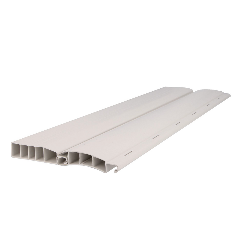 Lamas persianas Clea de PVC blanco de 16x150 cm
