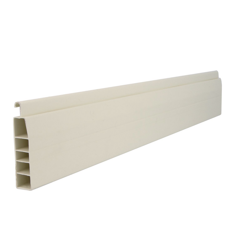 Final lama persiana 52,5x14,5mm PVC de 2 metros de largo en blanco
