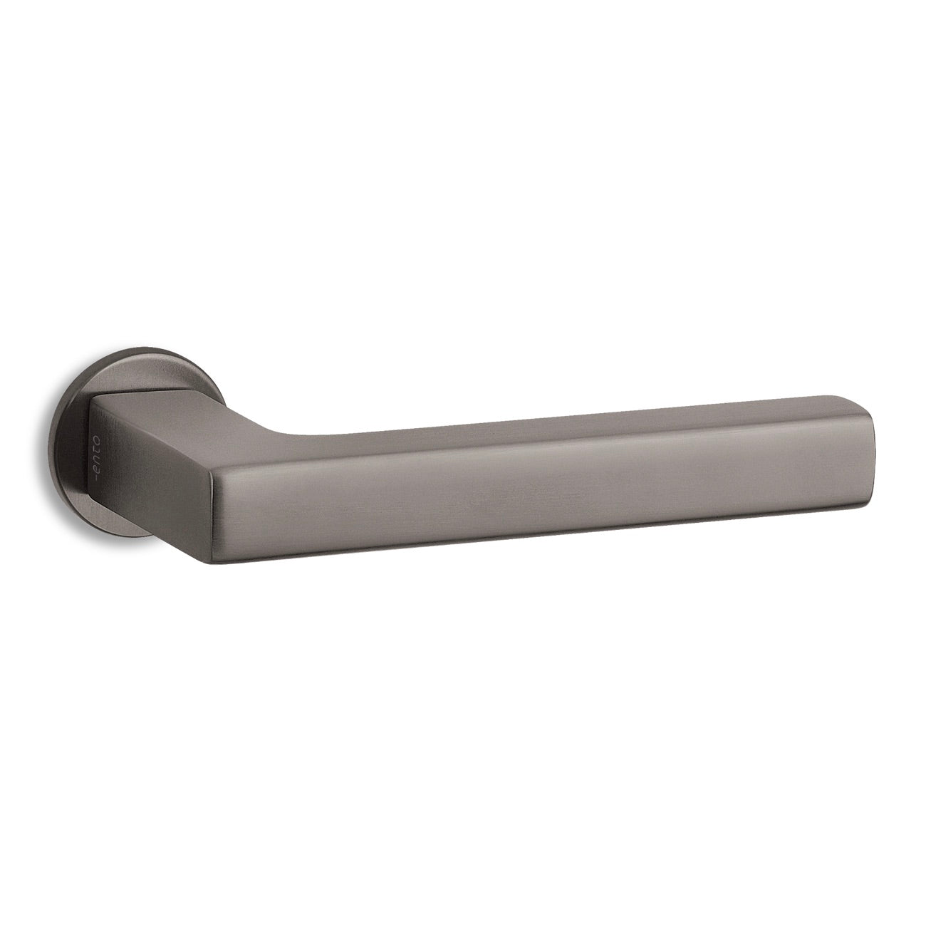 Manilla Unit C3 con roseta redonda pequeña de 33mm en grafito para puertas