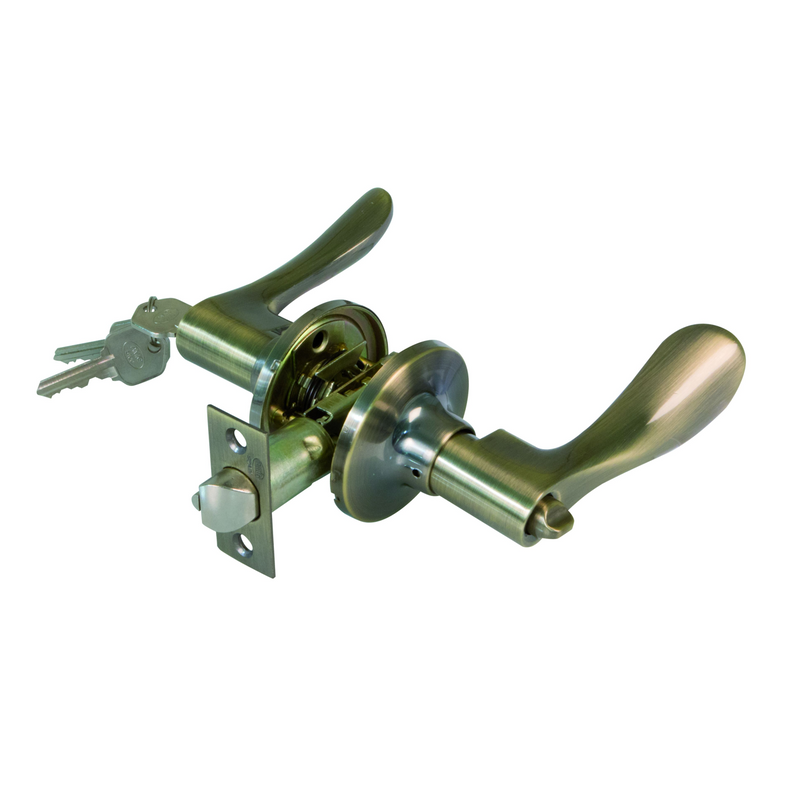 Manilla de mecanismo en cuero con picaporte de 60/70 para llave/condena