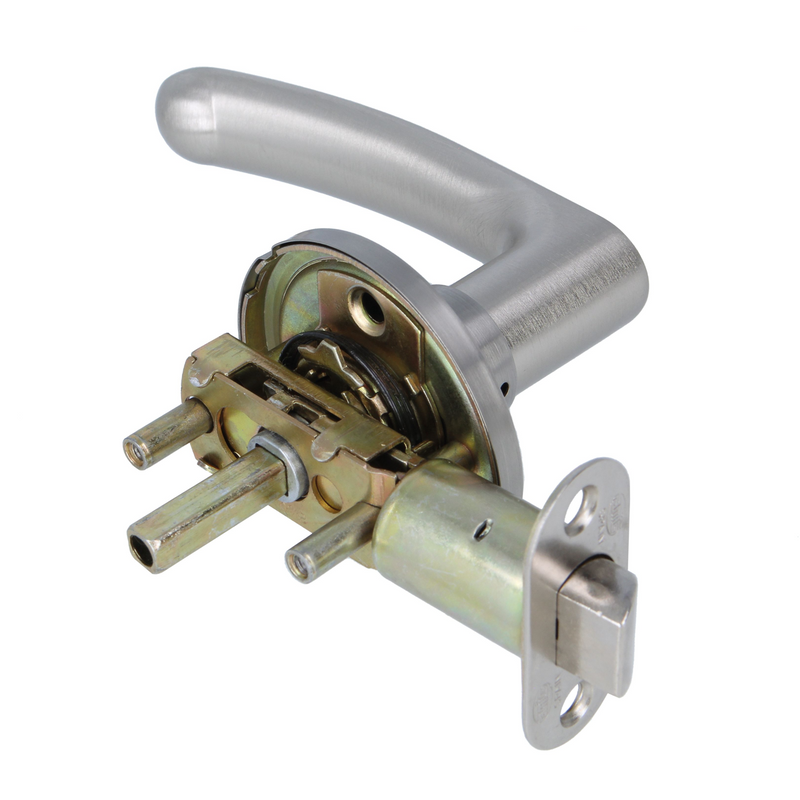 Nickel-plated curved locking mechanism handle with 60/70 latch