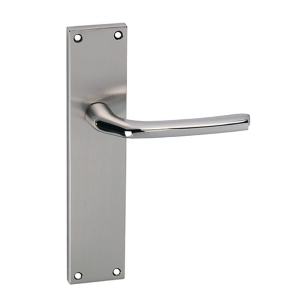 Manilla de zamak con placa rectangular para puertas modelo 730