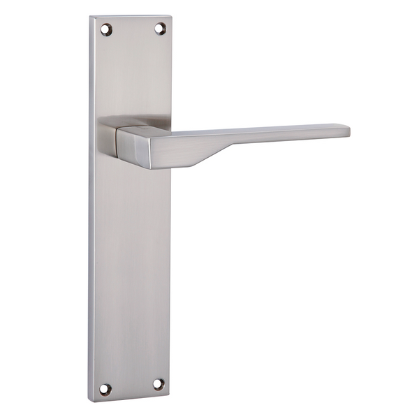 Manilla de zamak con placa rectangular para puertas modelo 520