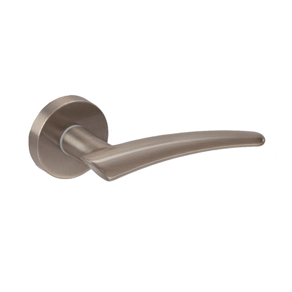 Round rosette in satin nickel finish model Cometta 703 for doors 