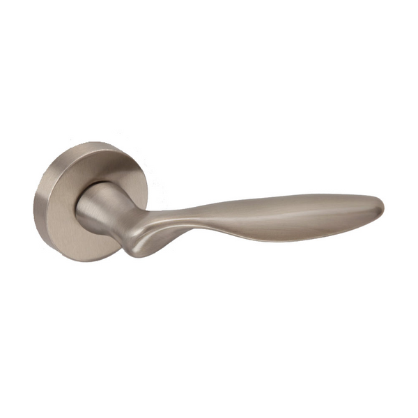 Round rosette in satin nickel finish model Simona 707 for doors 