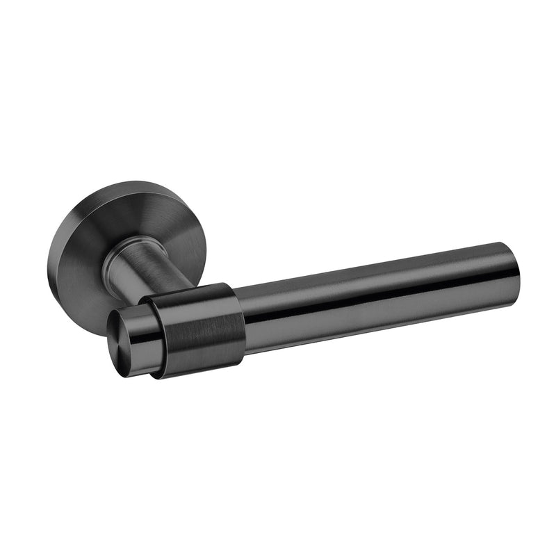 Avant-garde STOUT titanium handle in black finish for doors