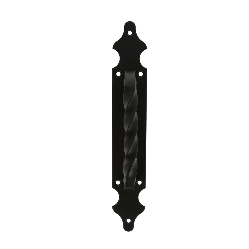 280x45mm rustic black handle with smooth plate for doors