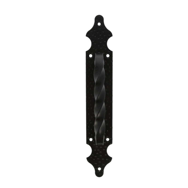 280x45mm rustic black handle with dotted plate for doors