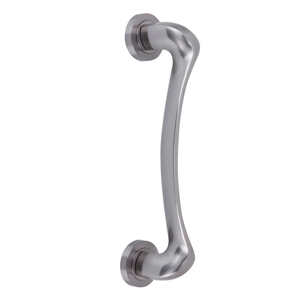 Avant-garde zamak door handle in satin nickel finish model 934 