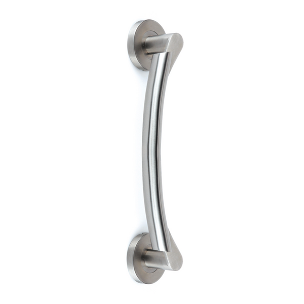 Stainless steel handle with round rosette and coating model 2024 for doors 