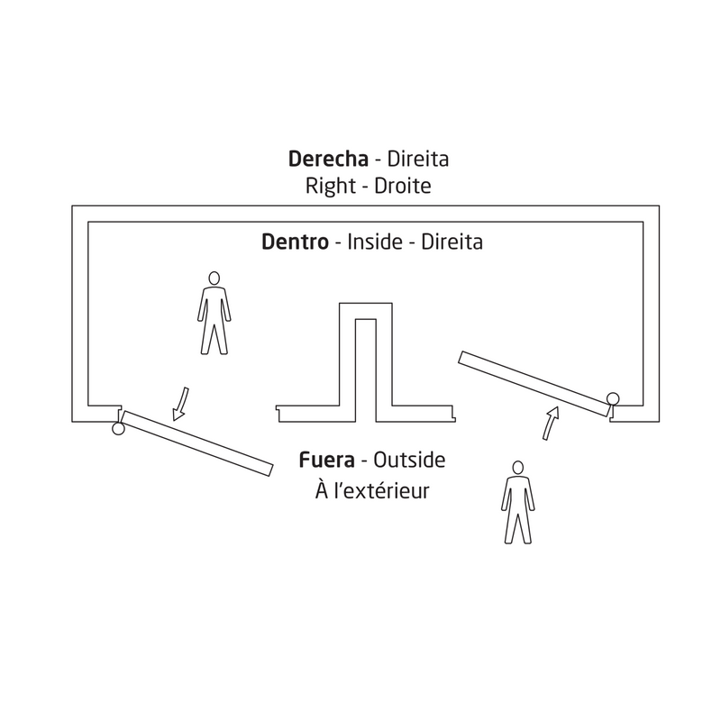 Straight edge door hinge made of bricomated steel without finishing, 160 x 60 mm 