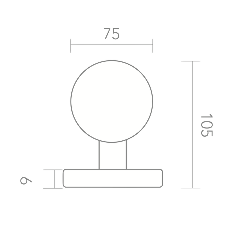 Pomo de puerta Seta con Aros Cuero