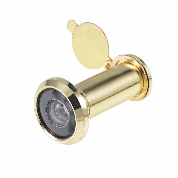 Gold finish peephole with lenses for 35-65mm doors