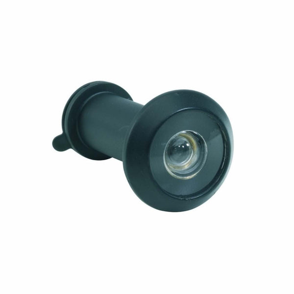 Black finish peephole with lenses for 35-65mm doors