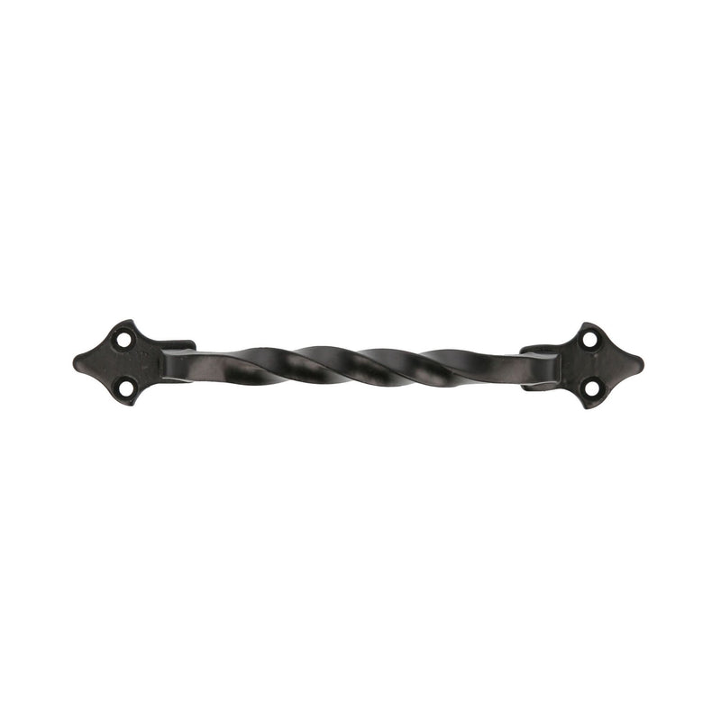 Black Rustic 130 Center Spiral Steel Furniture Handle