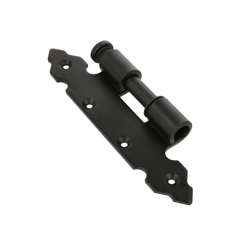 Black half hinge 200x90mm for mounting with 14Ø hinge