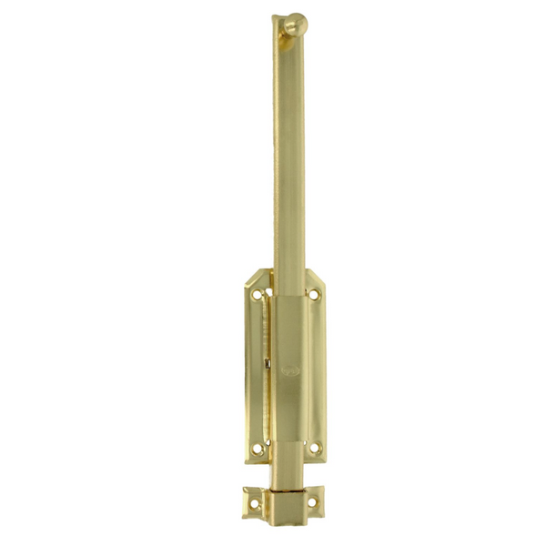 Large steel overlay latch in gold finish security for doors