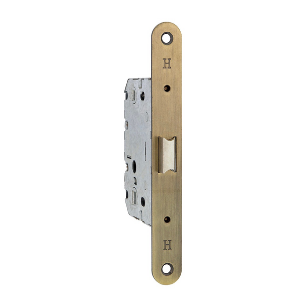 Centered latch condemned to 70mm round edge leather finish 