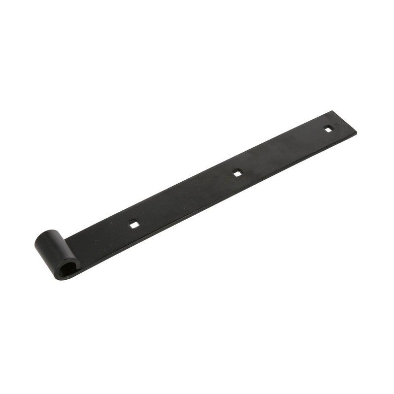 1000x40mm black straight edge hinge for mounting with 16mm axis pin