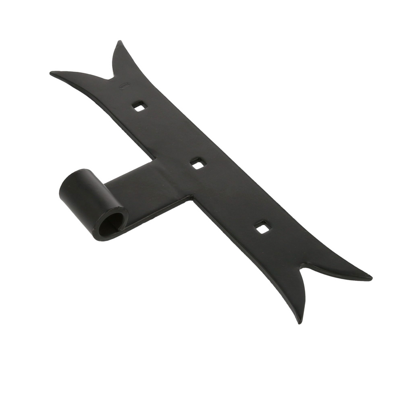 Black Gothic hinge for central axis of the T-shaped door for Ø14mm hinges