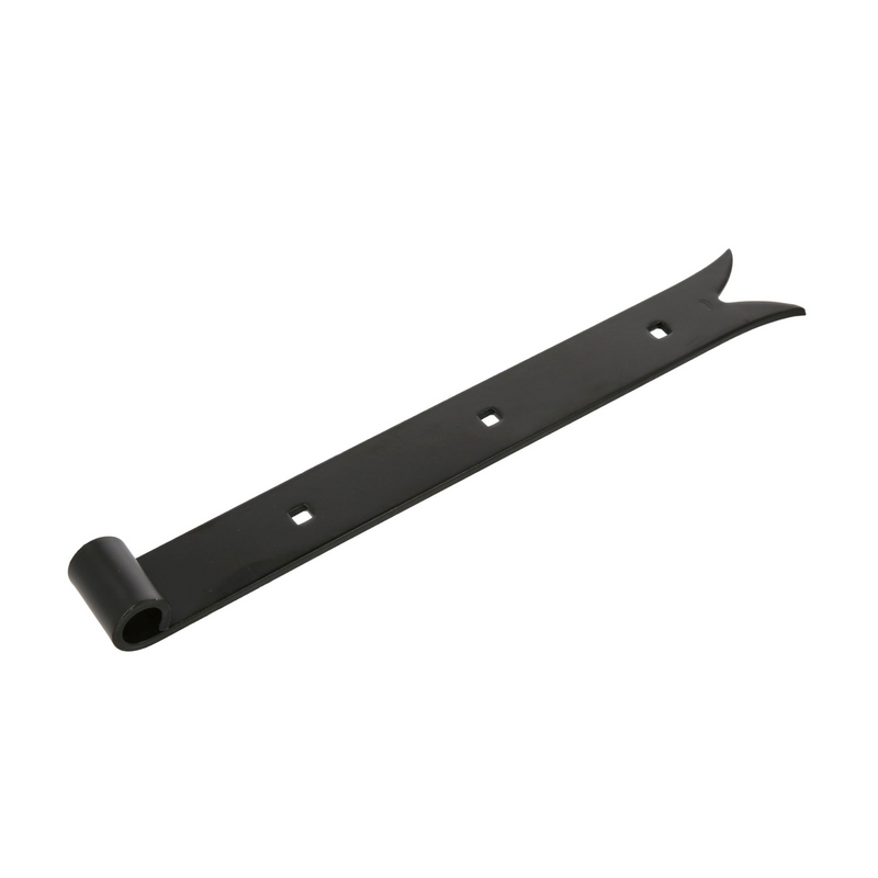 Gozne recto gótico negro de 800x40mm para montaje con pernio eje 16mm