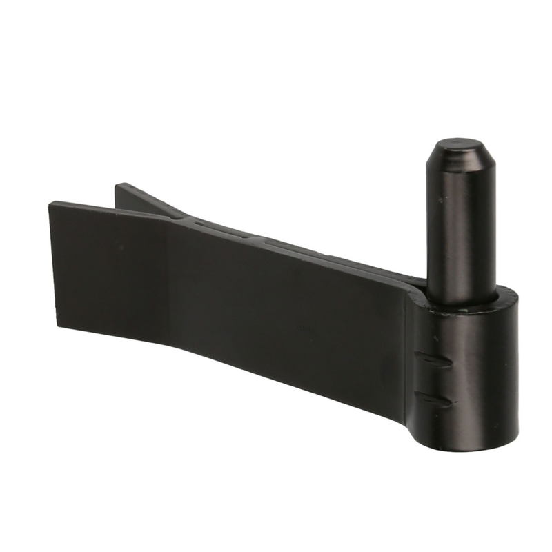 Bolt with spike for 125x40 black steel hinge to install on a Ø16mm wall