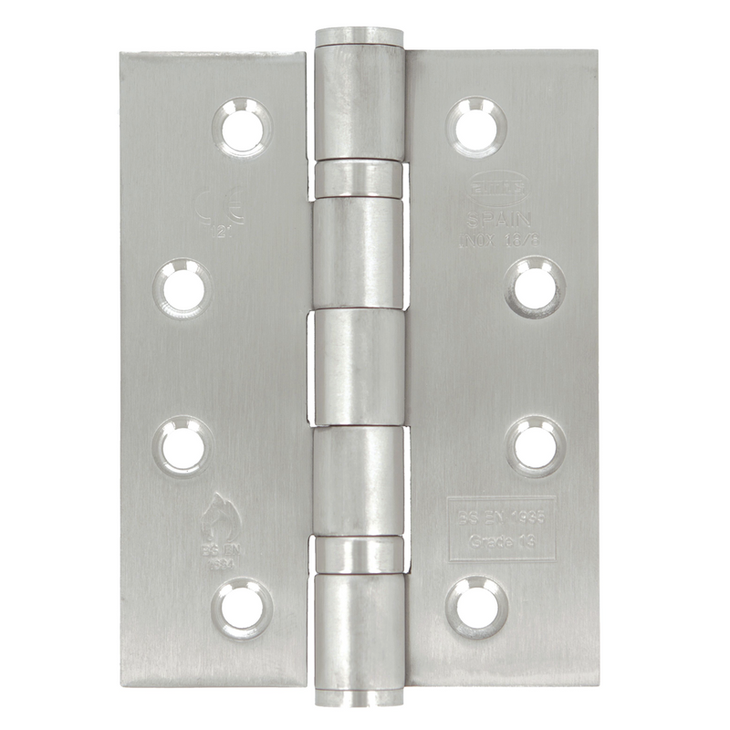 x2 stainless steel removable square hinges with CE bearings (European Certificate)