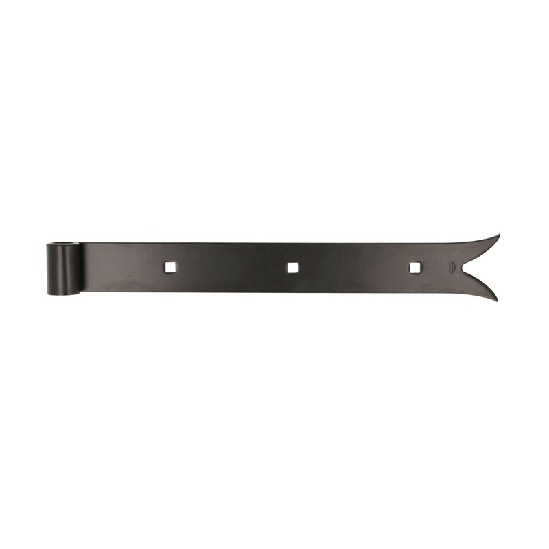 Gozne recto gótico negro de 1200x40mm para montaje con pernio eje 16mm