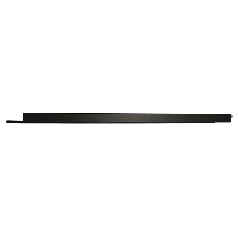 Automatic black screw-on aluminum weatherstrip with rubber closure 820mm