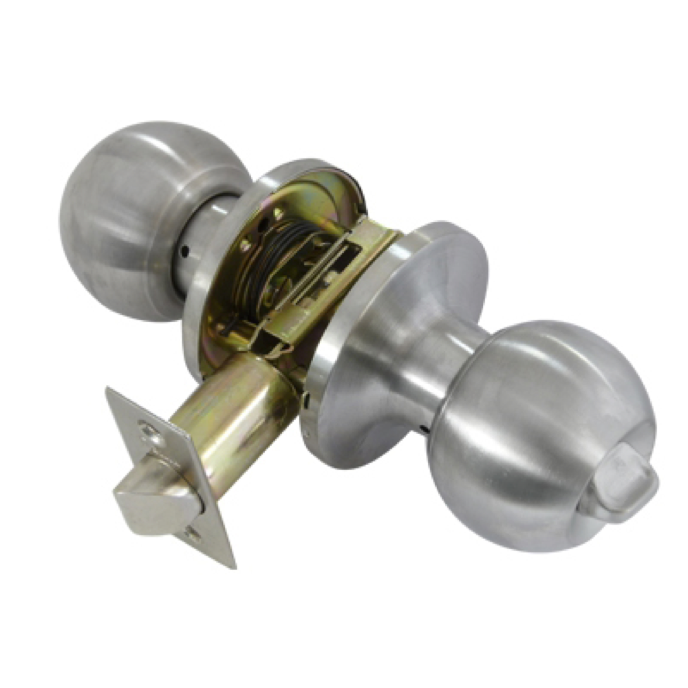 Round rotating stainless steel bathroom door knob model 608