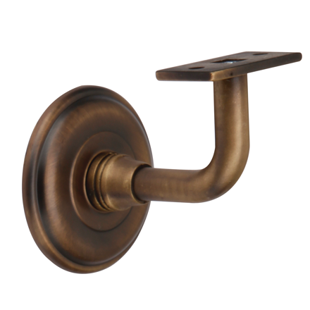 Bronze handrail support for stairs