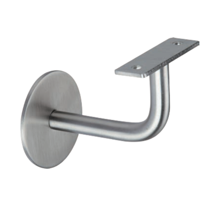 Stainless handrail support for stair railings