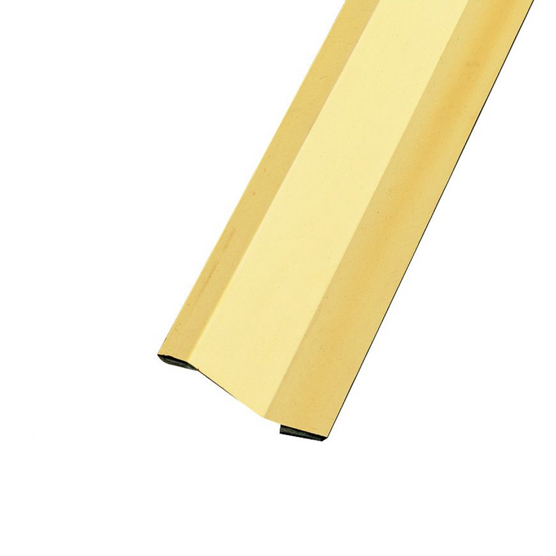 Tapajuntas de latón dorado en escalón adhesivo de 820x40mm para suelo