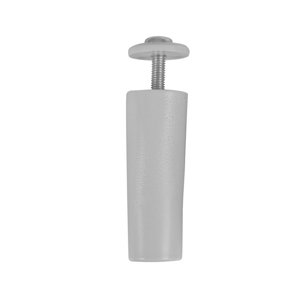 Tope para persiana gris de 60mm de polipropileno con tornillo de métrica 5