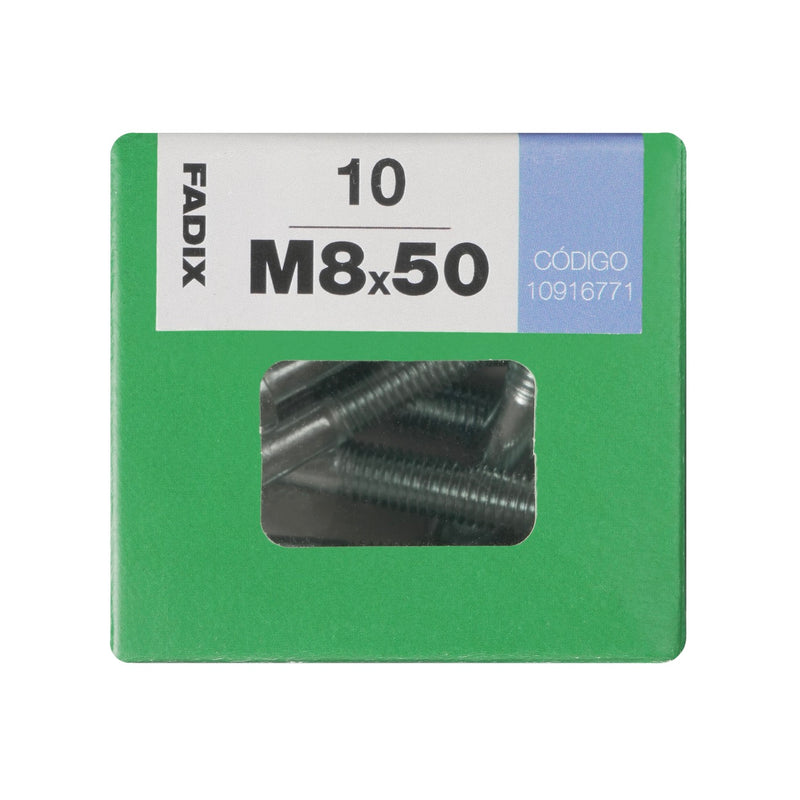 10 DIN 912 M 8 x 50mm screws with cylindrical head for Allen key