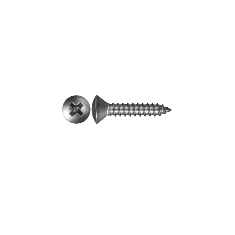 Box of 4 A2 DIN 7983 4.8x32mm stainless screws with tallow drop-shaped countersunk head