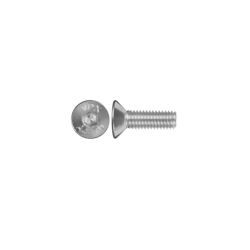 6 metric steel DIN 7991 thread screws 5x40mm countersunk head for allen key